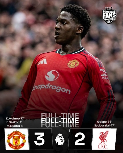 A game of two halves: Man U 3-2 Liv